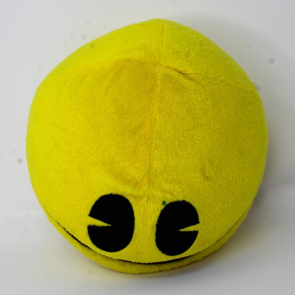 Bandai Namco Pac-Man 7" Plush Round Yellow Stuffed Pac-Man Toy TAG - Picture 3 of 4